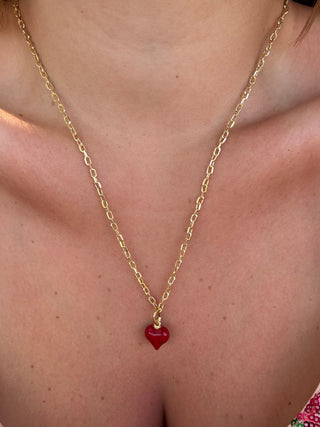 COLLANA RETTANGOLINA CUORE
