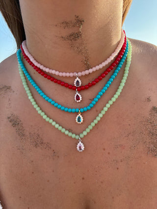 COLLANA PERLA COLOR PUNTO LUCE