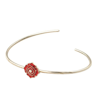 BRACCIALE RIGIDO ROSE - SILVER