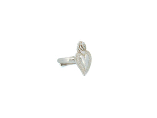 ANELLO CUORE SACRO SILVER