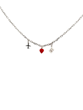 COLLANA RETTANGOLINA VIAGGIO CUORE