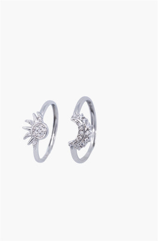 ANELLO REGOLABILE SOLE E LUNA