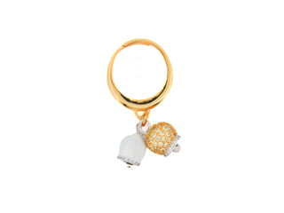 Anello Campanella Gold & White