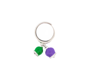 Anello Campanella Green & Purple